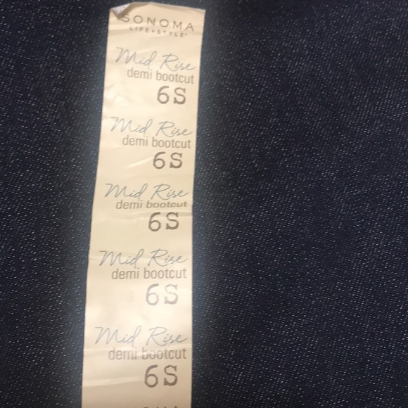 NWT Sonoma Mid-Rise Demi Bootcut Jeans 6S - Picture 10 of 14